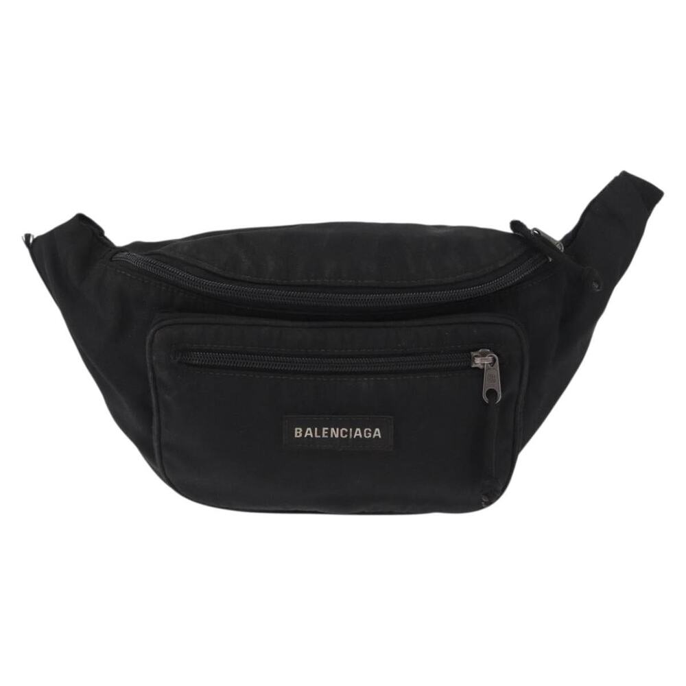 Balenciaga Canvas Crossbody Bag Black